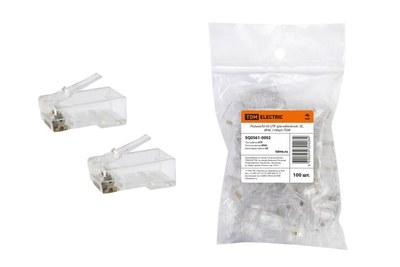 Разъем RJ-45 UTP для кабеля кат. 5Е, 8P8C (100шт) | SQ0561-0002 | TDM