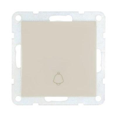 Выключатель-кнопка 1-кл. (схема 1Т) 10 A, 250 B (бежевый) LK60 | 860501 | Ecoplast