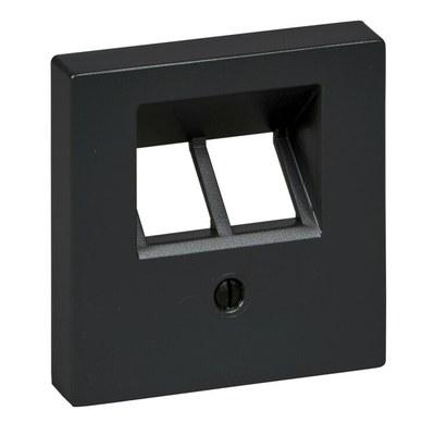 ЦЕНТР.ПЛАТА Д/МЕХ-МОВ RJ45 Х2, АНТРАЦИТ | MTN298014 | Schneider Electric
