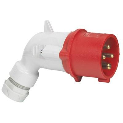 Вилка моб.угл. 16А 3К+З 380В IP44 | 056457 | Legrand