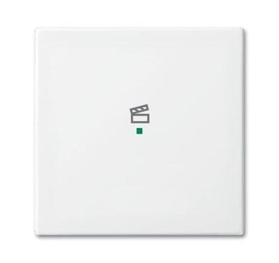 SRS-1-94 Клавиша одинарная free@home, сцена, Basic 55, цвет альпийский белый | 6220-0-0672 | 2CKA006220A0672 | ABB