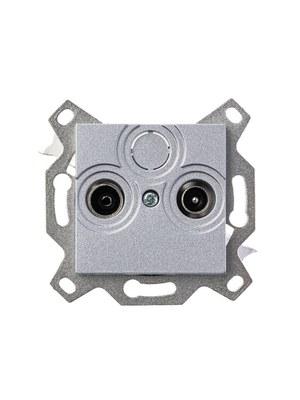 ABB Levit Серебро Розетка TV-R проходная 7дБ | 5011H-A03607 70W | 2CHH083607A6070 | ABB