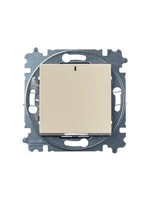 ABB Levit Слоновая кость / белый Переключатель 1-кл. с подсветкой ориентационная | 3559H-A06446 17W | 2CHH590646A6017 | ABB