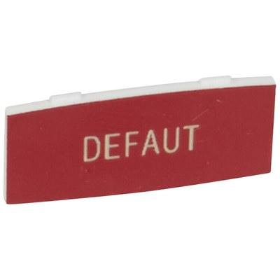 Osmoz вставк. узкая алюм. "DEFAUT" надпись | 024340 | Legrand