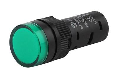 Лампа AD16DS(LED)матрица d16мм зеленый 230В AC (20/1000/28000) | Б0045620 | ЭРА