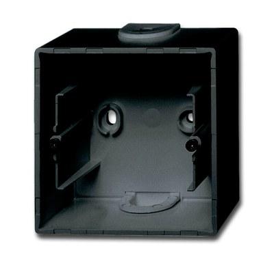 ABB Basic 55 Шато (чёрный) Коробка для открытого монтажа, 1-постовая | 1799-0-0965 | 2CKA001799A0965 | ABB