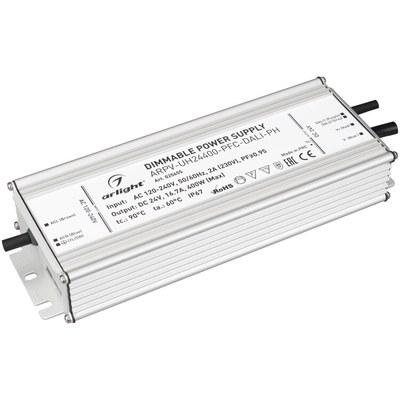 Блок питания ARPV-UH24400-PFC-DALI-PH (24V, 16.7A, 400W) | 025655 | Arlight