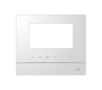 Рамка для абонентского устройства 4,3, белый глянцевый | 2TMA070130W0051 | ABB
