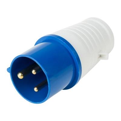 Вилка 023 переносная 2Р+РЕ 32А 220В IP44 | 11-8903 | REXANT
