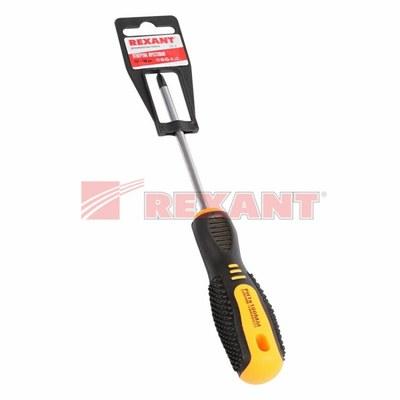 Отвертка крестовая PH 1х100 мм, двухкомпонентная рукоятка | 12-4727 | REXANT