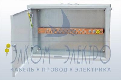 Щит главный заземляющий ГЗЩ 21 400*600*150 IP31 625A (2*11м+20*7мм)