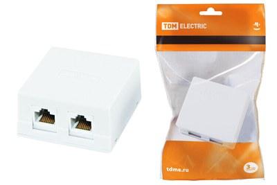 Компьютерная розетка 2xRJ-45 | SQ1809-0004 | TDM