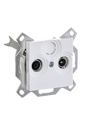 ABB Levit Белый Розетка TV-R проходная 7дБ | 5011H-A03607 03W | 2CHH083607A6003 | ABB