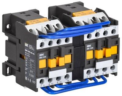 Контактор КМИ-11230 реверс 12А 230В/АС3 2НО | KKM13-012-230-20-1 | IEK