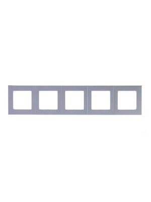 ABB Levit Серебро / дымчатый чёрный Рамка 5-ая | 3901H-A05050 70W | 2CHH015050A6070 | ABB