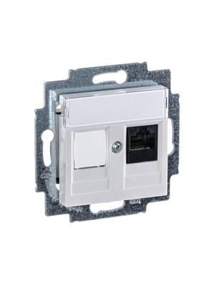 ABB Levit Жемчуг Розетка комп. RJ45 категория 5e и заглушка | 5014H-A51017 68W | 2CHH295117A6068 | ABB