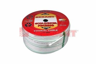 Кабель SAT 703 B, Cu/Al/Cu, (75%), 75 Ом, 100м., белый | 01-2431 | REXANT
