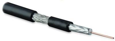 COAX-RG59-OUTDOOR-500 (500 м) Кабель коаксиальный RG-59, 75 Ом, жила - 20 AWG (-40°С – +60°С), внешний диаметр 6.1мм, PE | 254851 | Hyperline