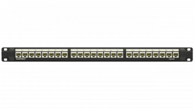 Патч-панель 19",1U,CAT6А, 24 модуля RJ45, неэкранированная | RN6APPU24 | DKC