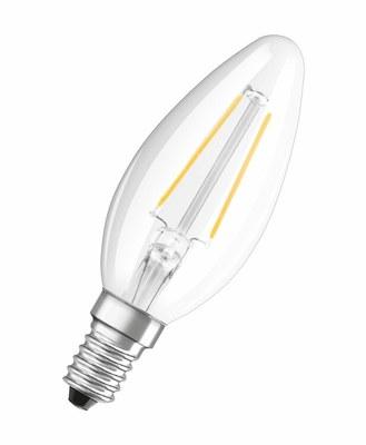 Лампа светодиодная филаментная LED Star В 2,5W/827 230V FIL E14 5X2 | 4058075330498 | OSRAM