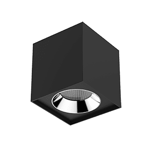 Светильник светодиодный DL-02 Cube накладной 150*160 36W 4000K 35° RAL9005 черный муар | V1-R0-T0360-20000-2003640 | VARTON