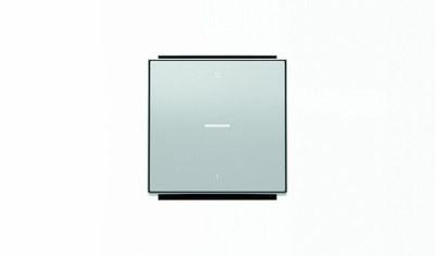 Клавиша для 1-клавишных выключателей/переключателей/кнопок с символом I/O и линзой подсветки, серия SKY, цвет серебристый алюминий|2CLA850140A1301| AB