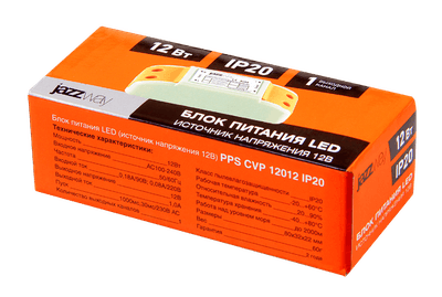 Драйвер для светодиодной ленты LED PPS CVP 12012 12Вт 12В 264В IP20 | 1032447 | Jazzway