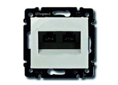 Valena Белый Розетка комп(RJ45) 2-ая 6 кат UTP | 774247 | Legrand