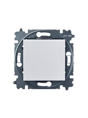 ABB Levit Белый / дымчатый чёрный Выключатель кнопочный 1-кл. | 3559H-A91445 62W | 2CHH599145A6062 | ABB