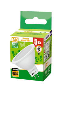 Лампа светодиодная LED 5Вт GU5.3 220В 4000К PLED- ECO-JCDR отражатель (рефлектор) | 1037107A | Jazzway