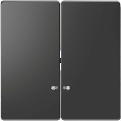 D-Life КЛАВИША 2-ная с линзой для LED модуля, АНТРАЦИТ , SD | MTN3420-6034 | Schneider Electric