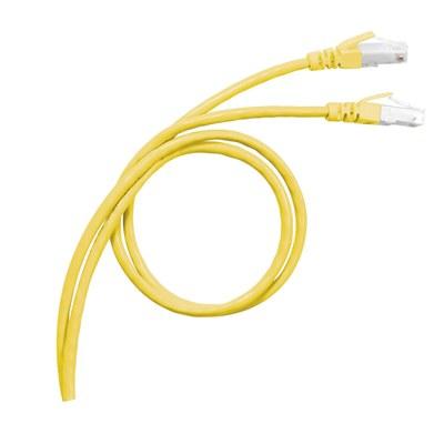 Коммутационный шнур RJ 45 - категория 6а - S/FTP - PVC -экранированный - 2 м - желтый | 051781 | Legrand