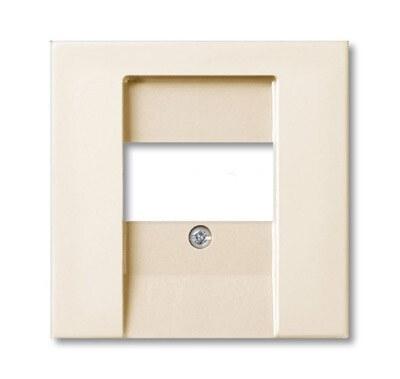 ABB Basic 55 Шале (белый) Накладка аудиорозетки и ТЛФ/комп ТАЕ розеток | 1724-0-4318 | 2CKA001724A4318 | ABB