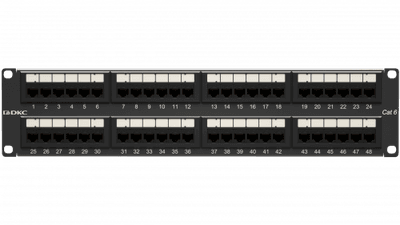 Патч-панель 19",2U,CAT6, 48 портов RJ45, неэкранированная | RN6PPU242 | DKC