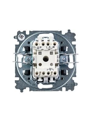 ABB Levit Серебро / дымчатый чёрный Выключатель кнопочный 1-кл. | 3559H-A91445 70W | 2CHH599145A6070 | ABB
