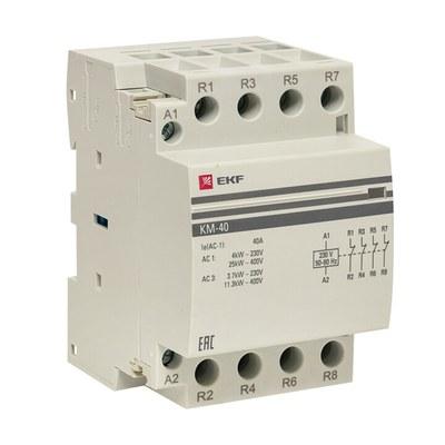 Контактор модульный КМ 40А 4NC (3 мод.) PROxima| km-3-40-04 | EKF