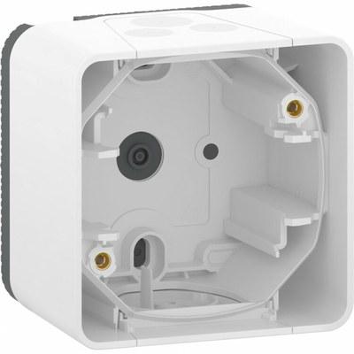 Mureva Styl Белый Коробка для наружн. монт. 1-ая, IP55 | MUR39911 | Schneider Electric