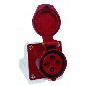 Розетка 114 стационарная 3Р+РЕ 16А 380В IP44 | SQ0602-0002 | TDM