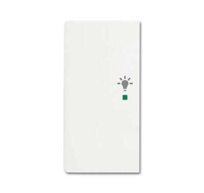 Клавиша двойная левая free@home, освещение, future, цвет белый бархат|6220-0-0607| ABB