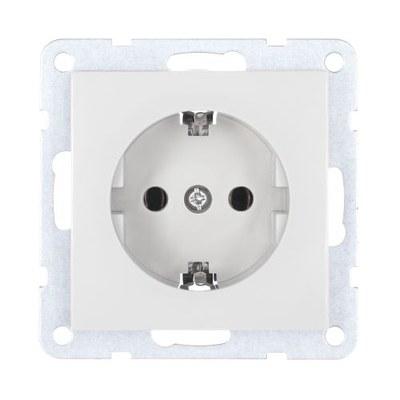 Розетка с з/к, без шторок (белый) LK60 | 863104 | Ecoplast
