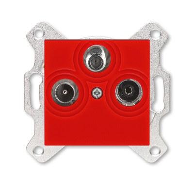 ABB Levit Красный Розетка TV-R-SAT единственная | 5011H-A03303 65W | 2CHH083303A6065 | ABB
