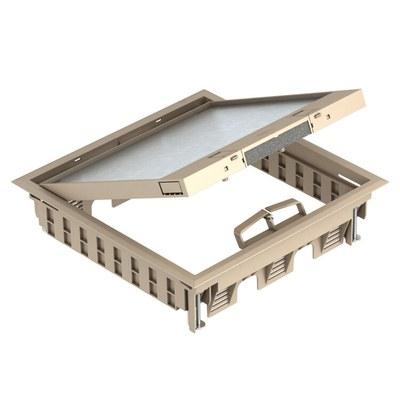 Лючок GES9-3S U (универсальный) 12xModul45 (для 3xUT4, PC/ABS, бежевый) | 7405087 | OBO Bettermann