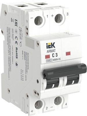 ARMAT Авт. выкл. M06N-DC 2P C 3А | AR-M06N-2-C003DC | IEK