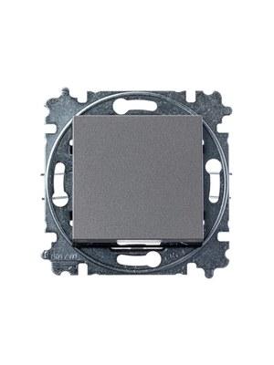 ABB Levit Сталь / дымчатый чёрный Переключатель 1-кл. | 3559H-A06445 69W | 2CHH590645A6069 | ABB