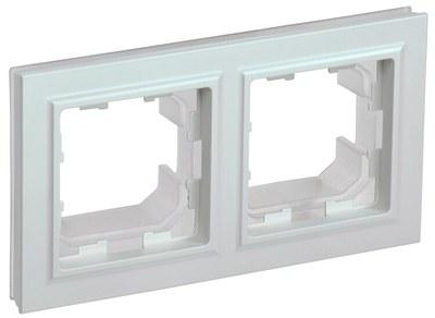 BRITE Рамка 2-мест. IP44 РУ-2-БрЖ-44 жемчуг | BR-M22-44-K36 | IEK