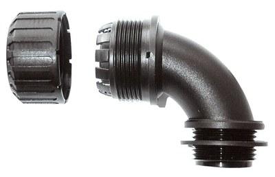 Фитинг XF16/M16/C90/BL, 90°, полиамид 66, черный, резьба M16, d16, 1 шт. в пачке | 7TCA296060R0104 | ABB