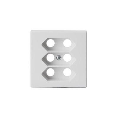 Центральная плата евро розетки, Impressivo, белый | 303C-84 | ABB