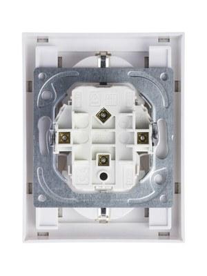 ABB Levit Слоновая кость / белый Розетка 2-ая с з/к со шторками 16А | 5522H-C03457 17W | 2CHH223457C6017 | ABB