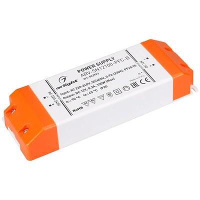 Блок питания ARV-SN12100-PFC-B (12V, 8.3A, 100W) (Arlight, IP20 Пластик, 3 года) | 022993 | Arlight