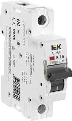 Выключатель автоматический однополюсный M10N 1P K 16А 10кА ARMAT | AR-M10N-1-K016 | IEK